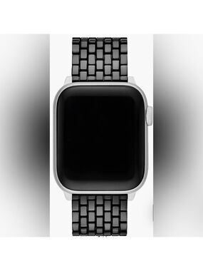 Tory Burch The Eleanor Black 18mm Apple Watch Bracelet Band  - NIB